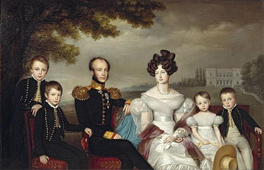 Guillaume II des Pays-Bas et sa famille